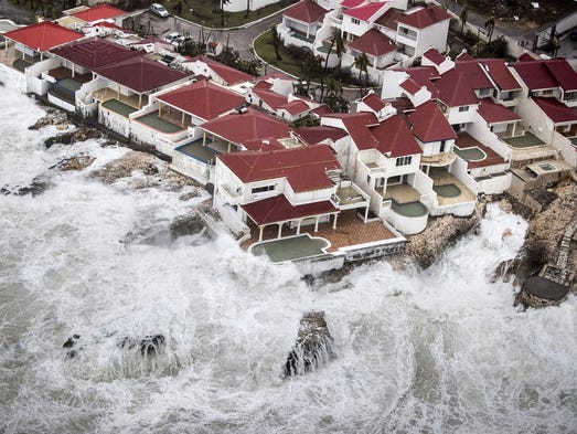 Damage caused by Hurricane Irma, on the Dutch Caribbean