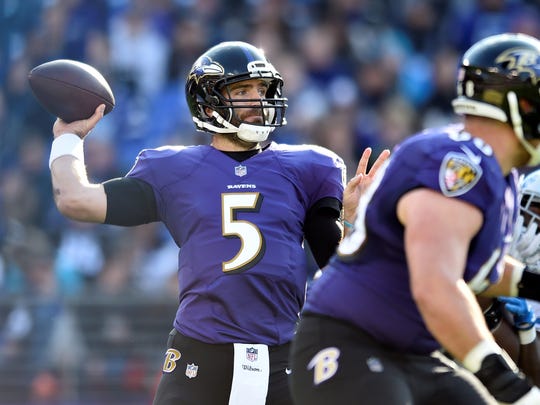 Flacco Ravens Crank Up Offense In 44 20 Triumph Over Detroit Lions