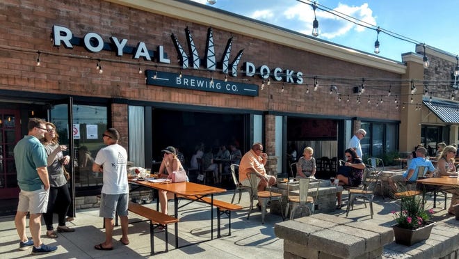 A file photo of the patio at Royal Docks Brewing Co. Foeder House + Kitchen in Plain Township.