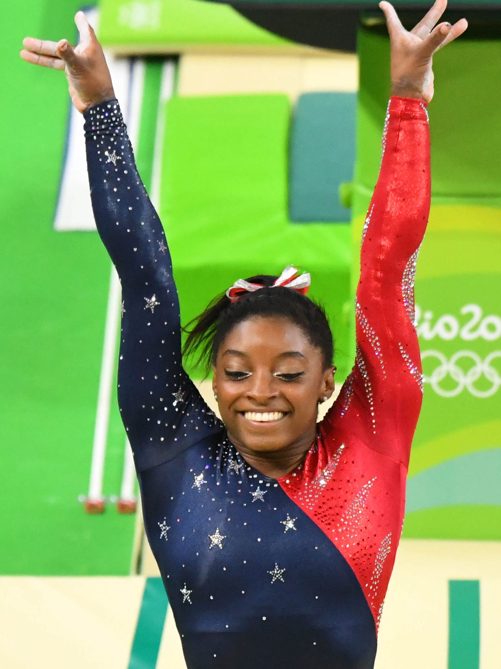 Behind Simone Biles U S Women Romp In Olympic Gymnastics Team Qualifying