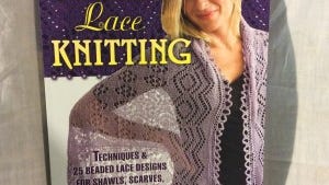 This is an ultra feminine book for knitters who like complex lace with beads.