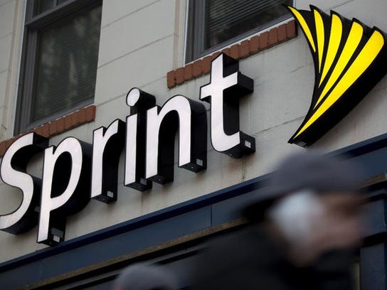 The Sprint sign atop a storefront.