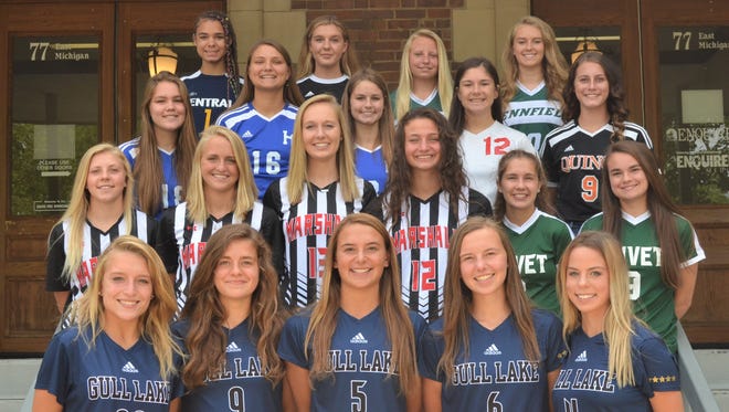 The 2018 All-Enquirer Girls Soccer Team is made up from nominations from area coaches and selected by the Battle Creek Enquirer sports staff.
