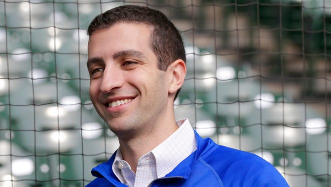 Milwaukee Brewers general manager David Stearns is rebuilding the roster.