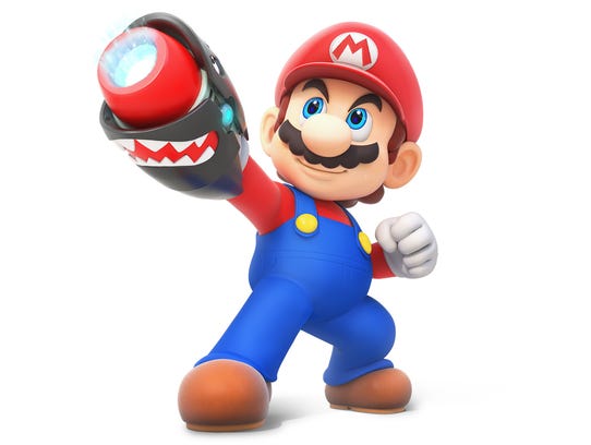 Mario in Mario + Rabbids Kingdom Battle for the Nintendo