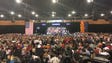 An inside view of President Donald Trump's rally in