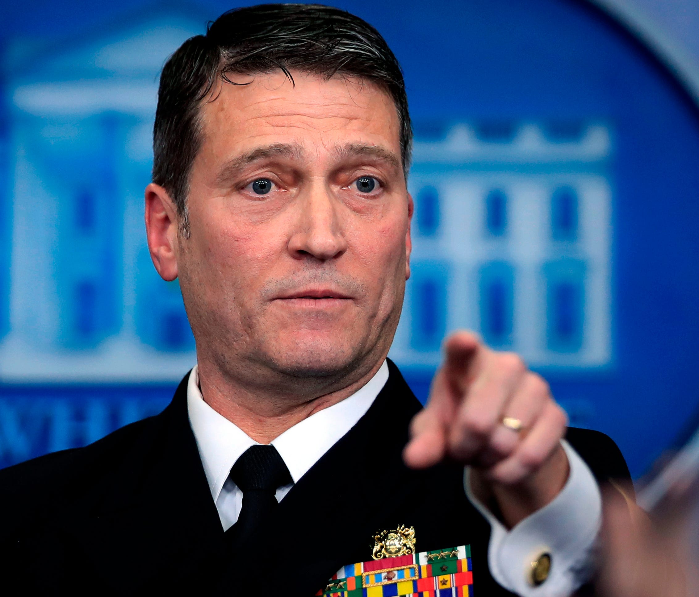 Then-White House physician Dr. Ronny Jackson in January.