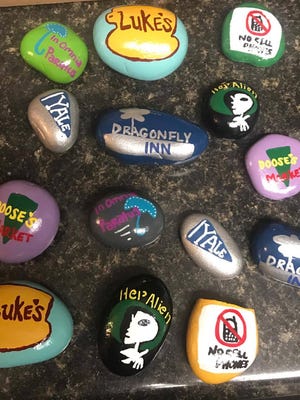 Tallahassee Rocks group members paint rocks and leave them as little gems around town.