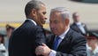 President Obama hugs Israel's Prime Minister Benjamin