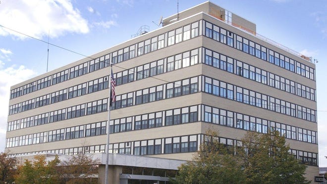 The federal building housing U.S. District Court and the U.S. Attorney's Office, located on Elmwood Avenue in Burlington.