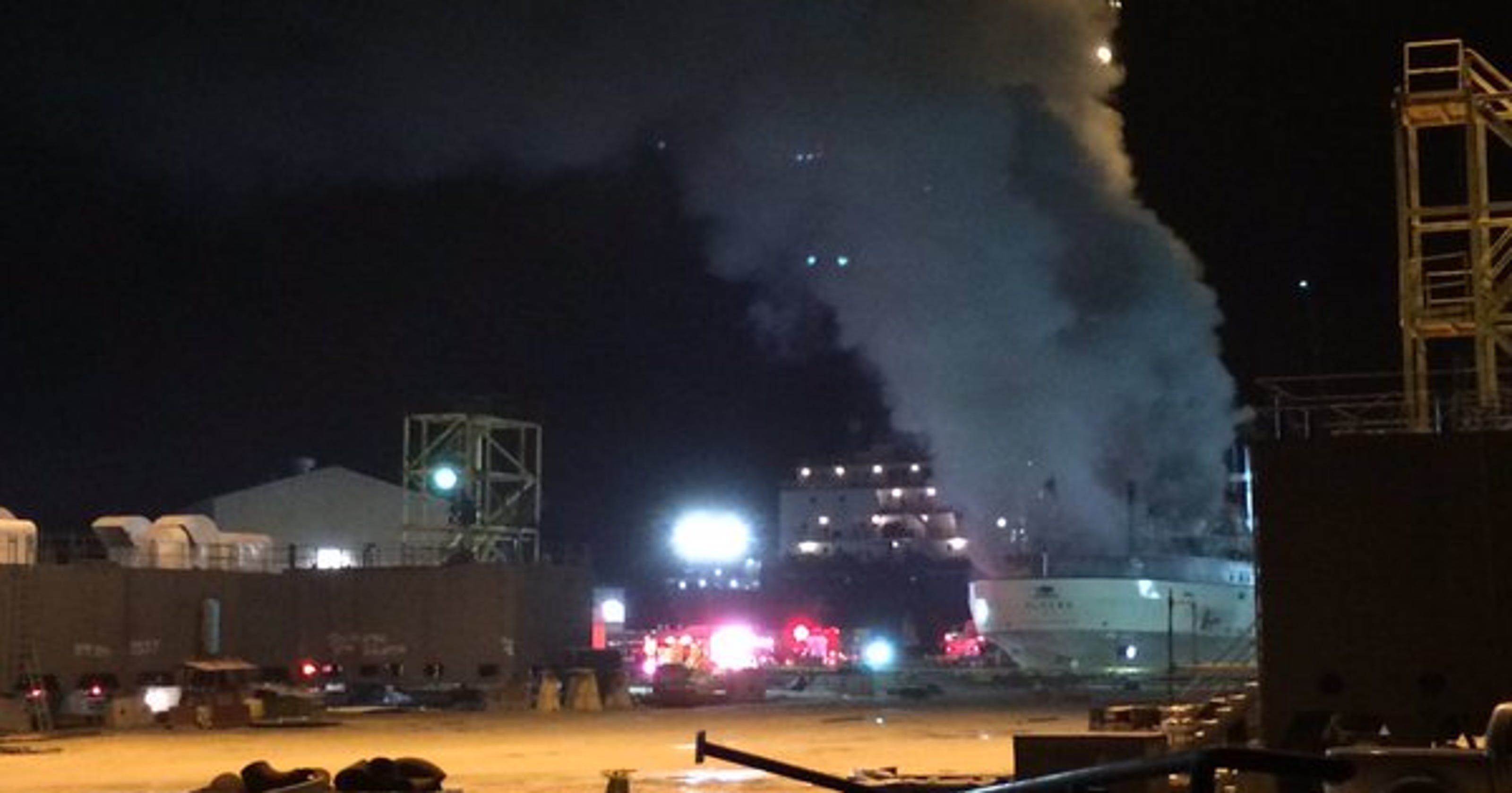 Fire at Bay Shipbuilding Co. in Sturgeon Bay