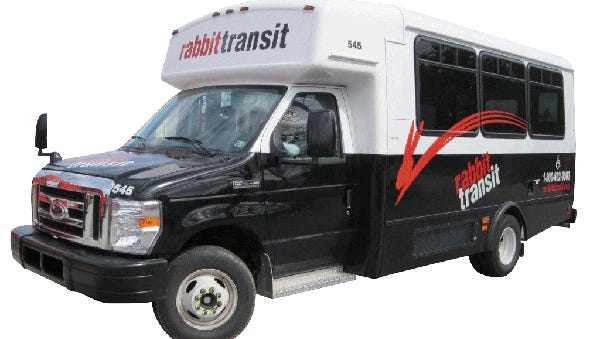 Later this year the local vans in the county shared-ride system will match the Rabbit Transit vans elsewhere.