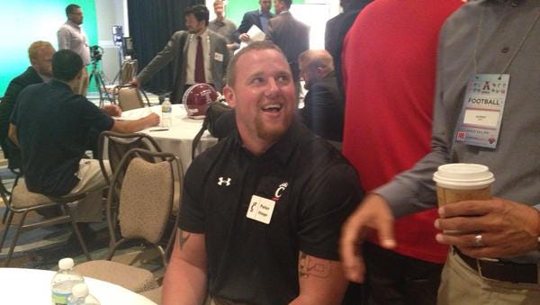 UC offensive lineman Parker Ehinger is rated a potential late-round NFL draftee.