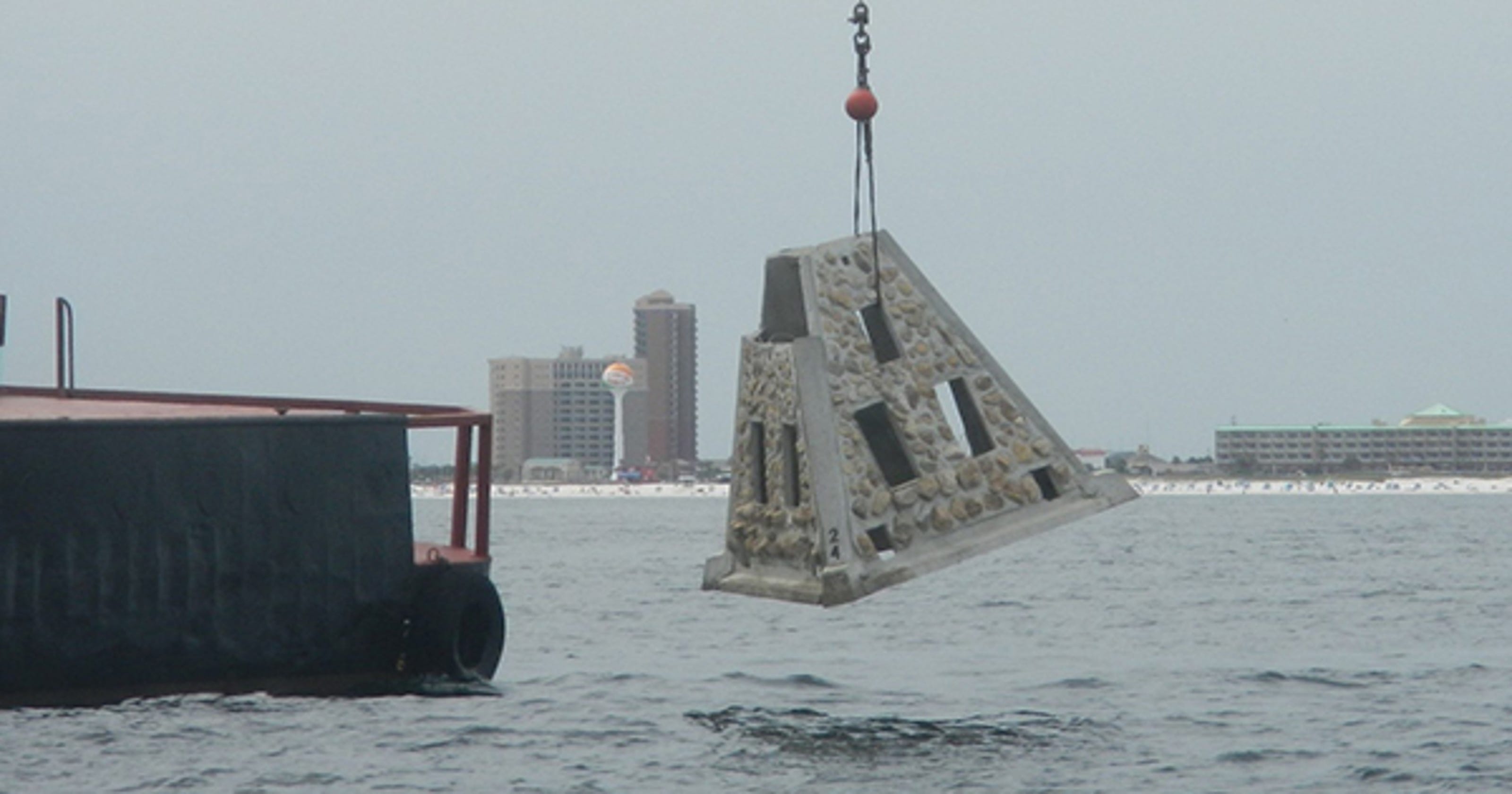 Escambia County deploys 34 new artificial reefs off Pensacola Beach