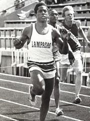 Johnny "Lam" Jones, from Lampasas High School, had a 1976 track season to remember. In addition to helping his school win the team title at the UIL Texas state track meet, he went on to win an Olympic gold medal that summer at the age of 18.