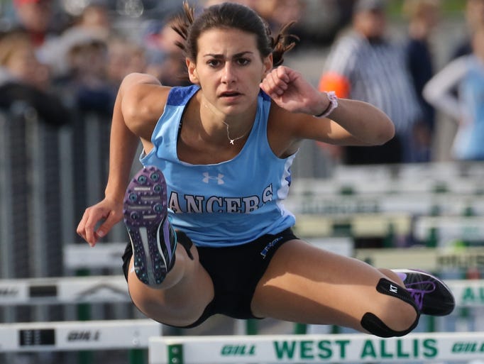 Brookfield Central's Caitlin Locante competes in the