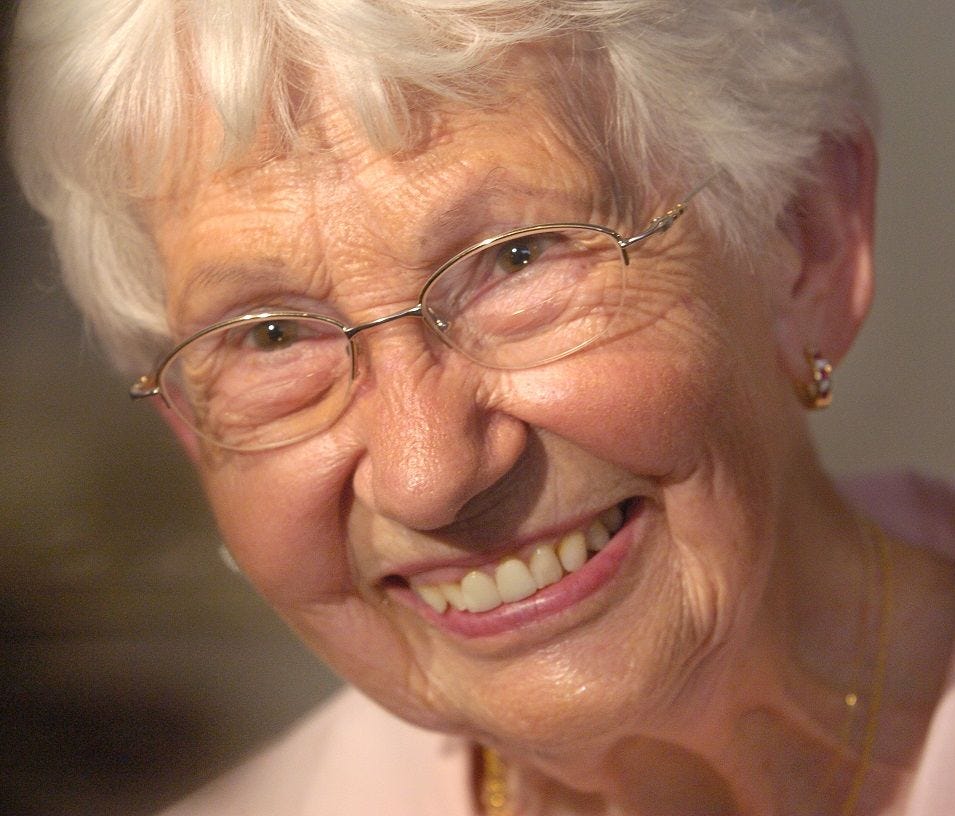 Dorothy Mengering, pictured in 2007, died Tuesday at age 95.