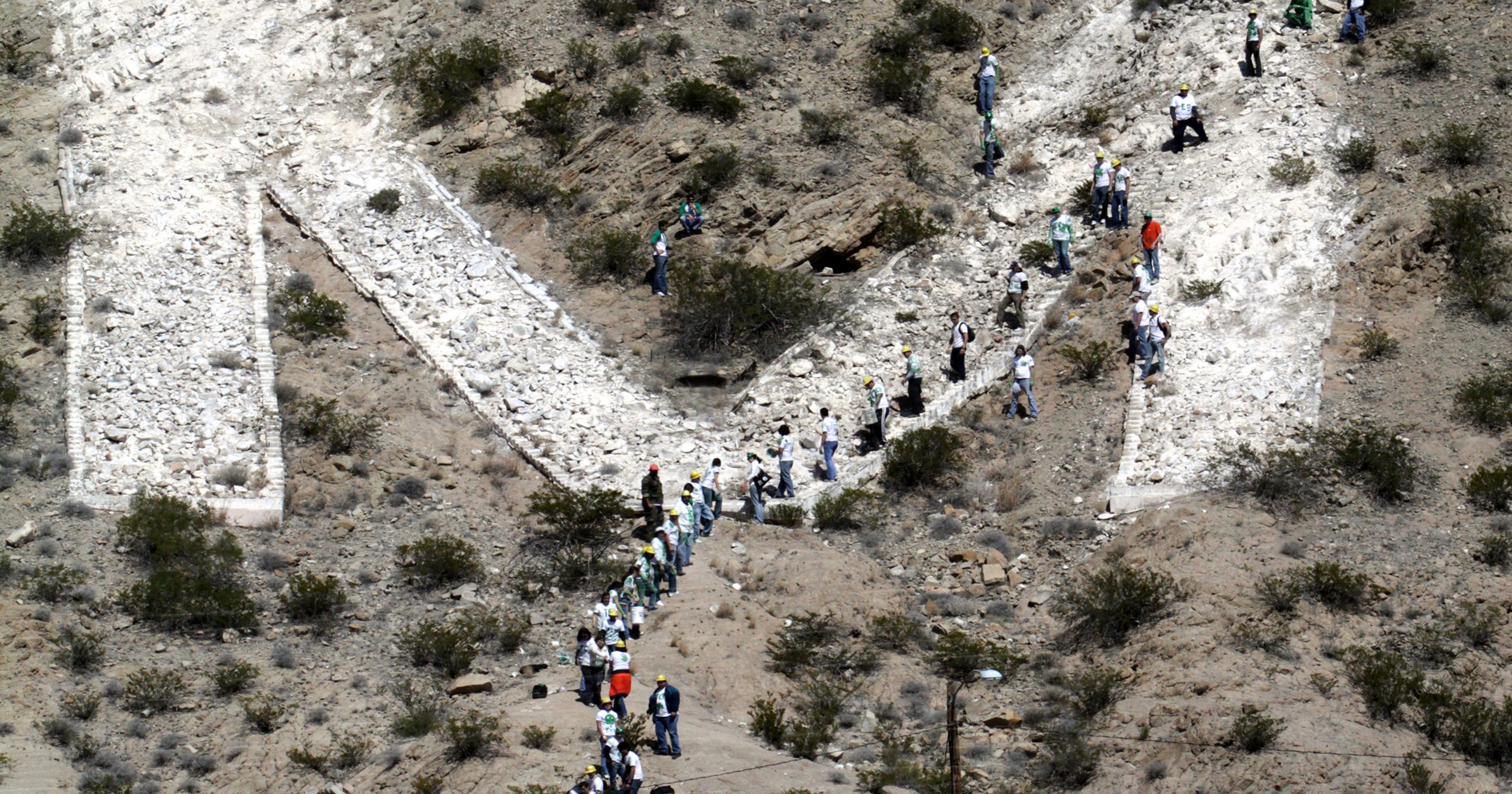 History of the letters on El Paso's Franklin Mountains, NMSU's 'A'
