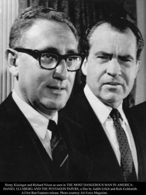 Henry Kissinger and Richard Nixon.