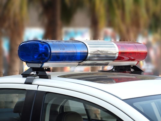 Red and Blue Lightbar of a Police Car