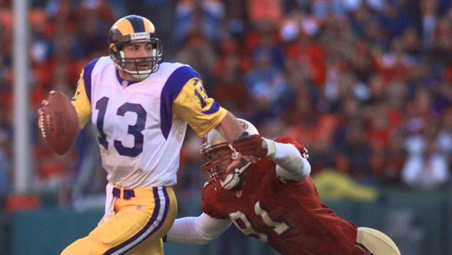 Kurt Warner only got his shot with the Rams because of an injury in the preseason.