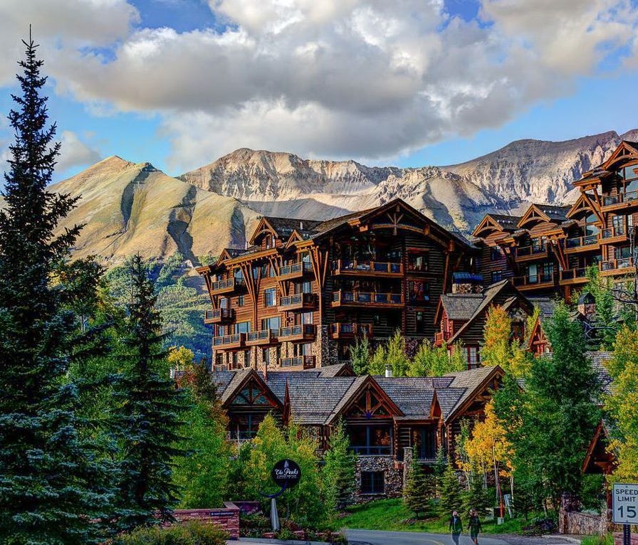 SEE FOREVER VILLAGE   Where: Mountain Village, Colo.     Estimated Cost: From $699    Warm up after a long day on the slopes at the spa's multiple dry saunas, Roman tubs and eucalyptus-infused steam rooms. And with condos that boast gourmet kitchens, wine