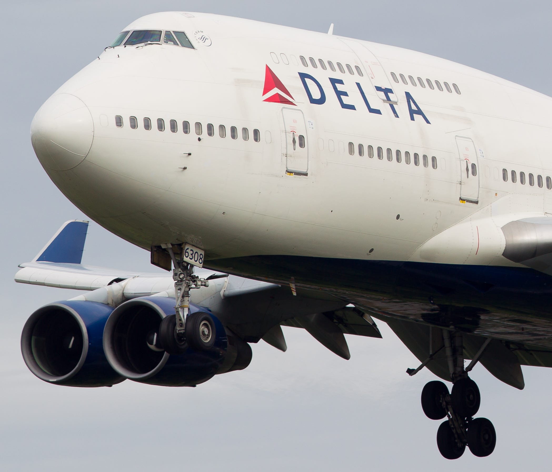 A Delta Air Lines Boeing 747 is seen in flight in June 2016.