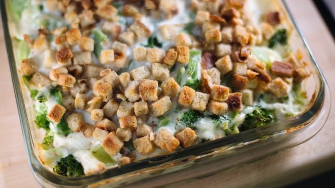 
Detroit Free Press reader Deborah Chamulak’s Mom’s Broccoli Casserole is a great dish if you’re traveling to a gathering and bringing it with you. 
