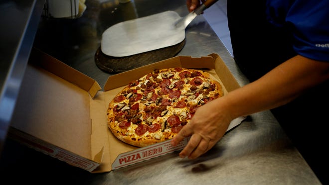 Domino’s pizzas are half price for the first week of March Madness, when ordered digitally.