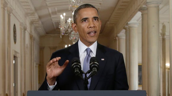 In this Sept. 10, 2013, photo, President Obama addresses