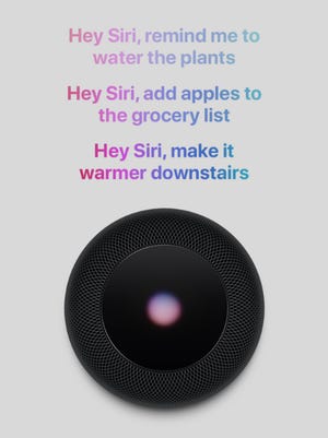 Now available, Apple’s smart speaker has integrated Siri support, so wake it up and ask a question or give a command.