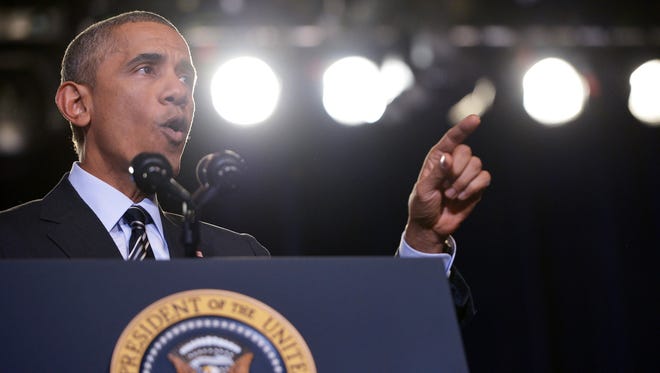 President Obama speaks on immigration reform at the Copernicus Community Center on November 25, 2014 in Chicago.