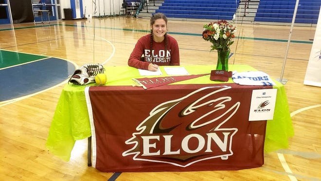 Mountain Island Charter softball standout Chloe Hatzopoulos signs with Elon University.