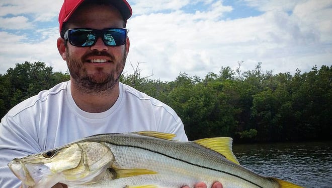 Capt. Ricky Gonzalez, of Chasing Tides charters in Vero Beach, caught and released this snook Monday while fishing in the Indian River Lagoon.