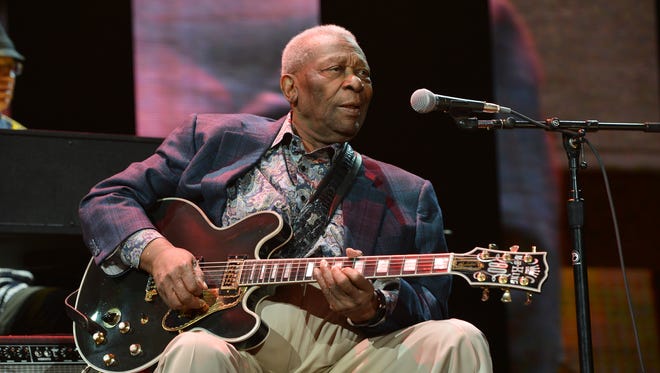 B.B. King performs on stage during the 2013 Crossroads Guitar Festival at Madison Square Garden on April 12, 2013 in New York.