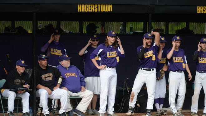 Hagerstown hosts Northeastern for a baseball game Tuesday, May 3, 2016, on Lloyd Michael Field in Hagerstown.
