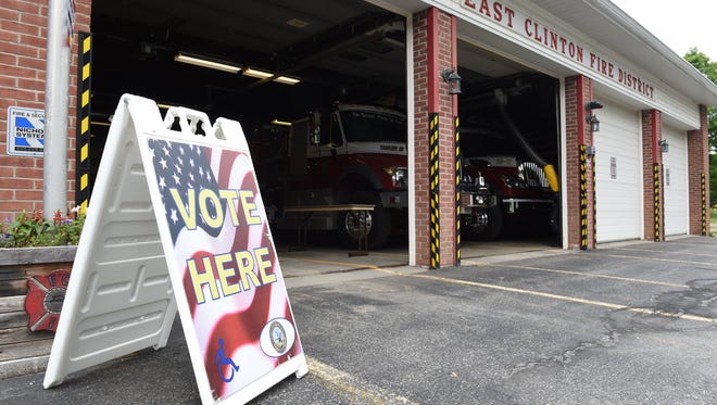 The polling place at East Clinton Fire District in Clinton Corners on Tuesday June 28, 2016. 