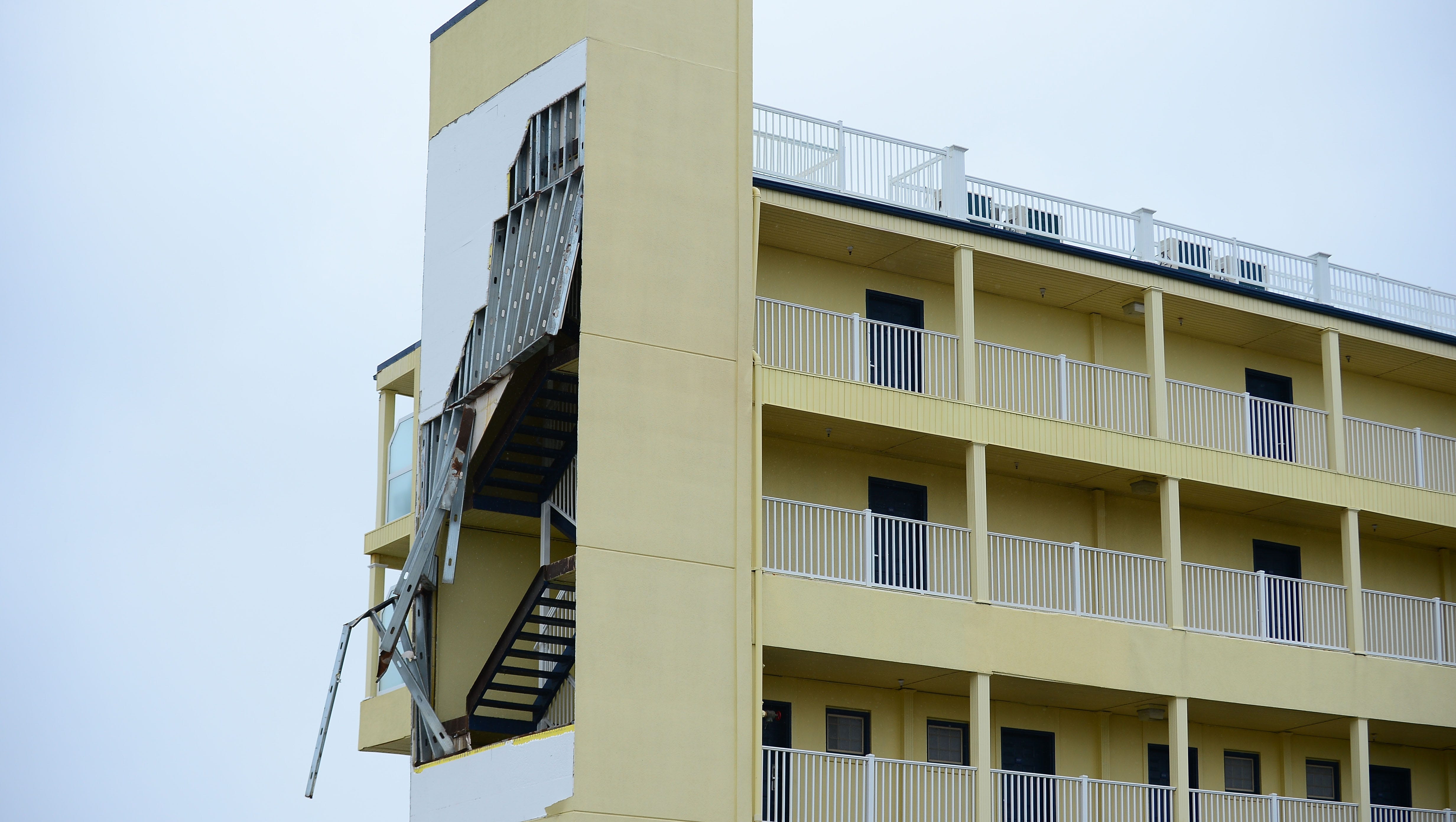 High Winds Rip Hole In Ocean City Hotel