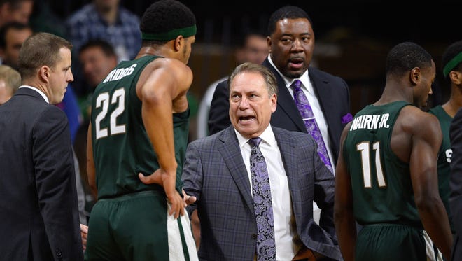 Tom Izzo and his Michigan State Spartans, who have lost two of their last three games, play Saturday at Indiana.