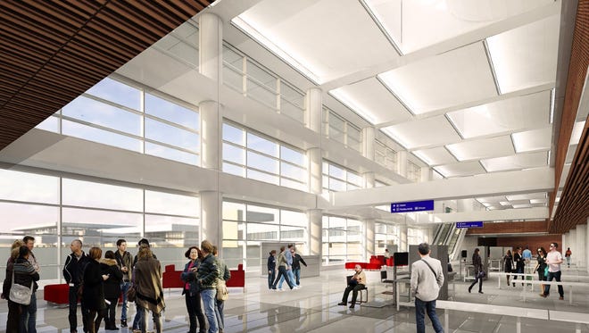 Rendering of Phoenix Sky Harbor International Airport's Terminal 3. The Terminal 3 modernization project is expected to be completed in 2020.