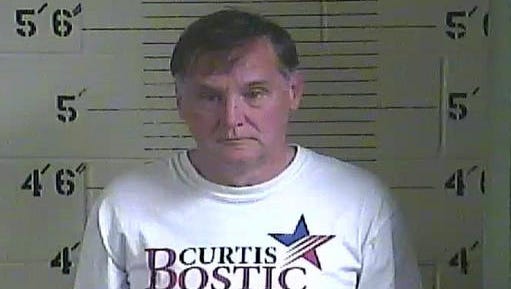 In this Dec. 18, 2016 photo provided by Three Forks Regional Jail, Ky., Curtis Bostic appears in a booking photo. Bostic, a former South Carolina Republican congressional candidate, is accused of stealing horses in rural Kentucky earlier this month, but he contends he was actually rescuing the horses. Charleston media outlets report that Bostic, was arrested Dec. 18 near Jackson, Kentucky, and charged with felony unlawful taking of livestock. He was released on $2,500 bail the next day. (Three Forks Reginal Jail/The Post And Courier via AP)