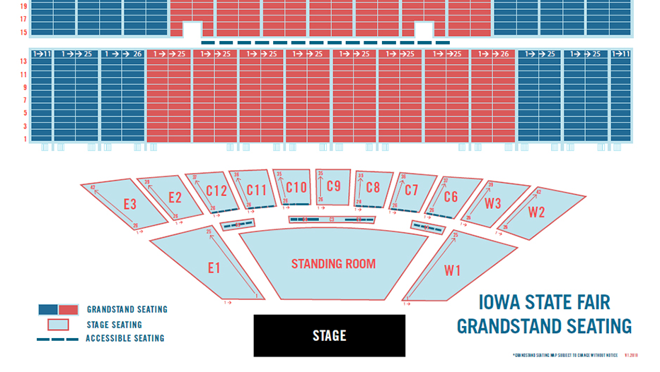 Iowa State Fair Grandstand Seating Chart