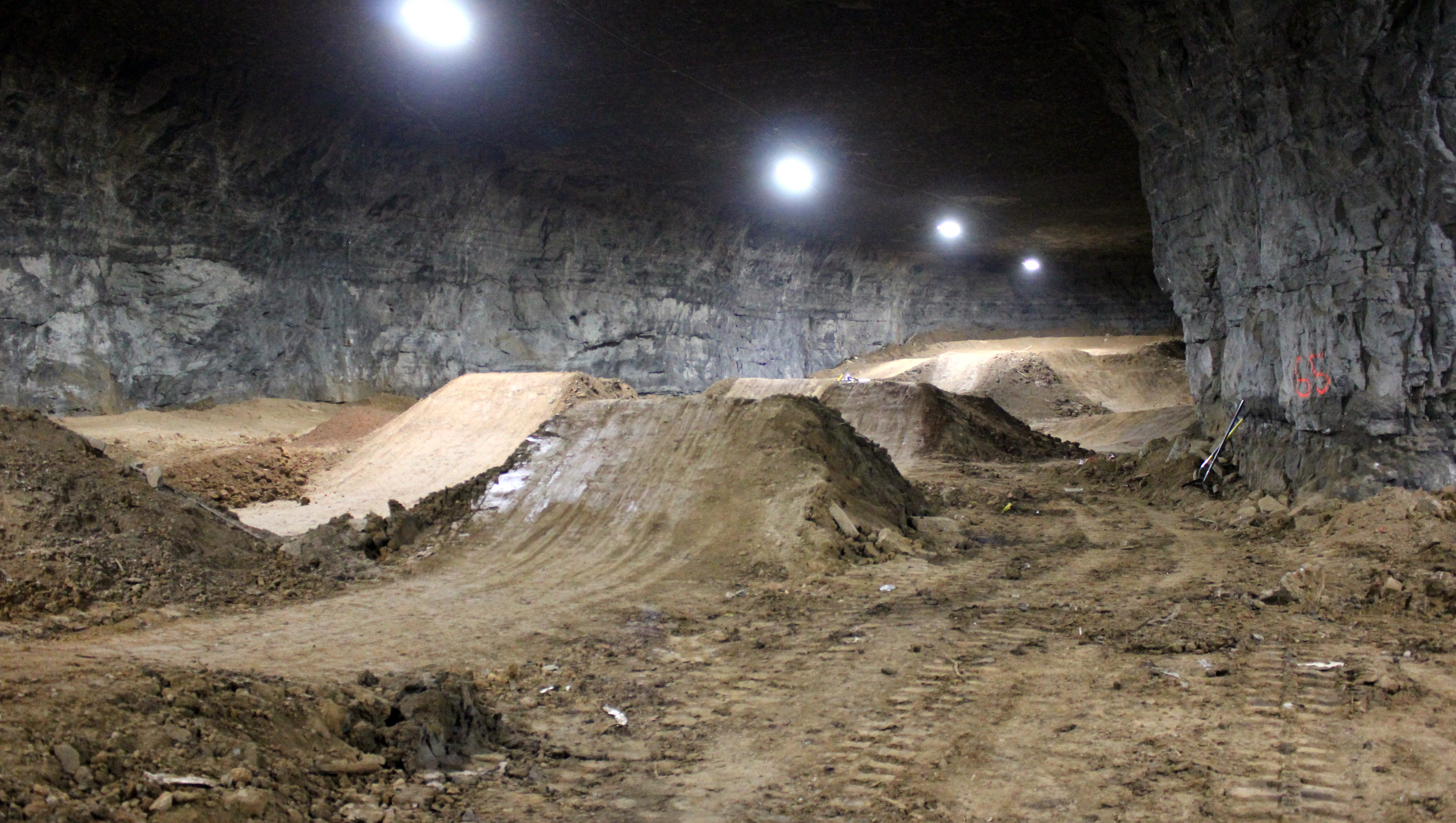 Underground bike park opens in old limestone mine