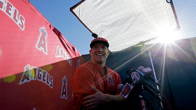 Mike Trout led the AL in strikeouts with 184.