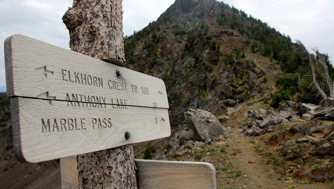 Guide To Hiking The Elkhorn Mountains Elkhorn Mountains Oregon Map