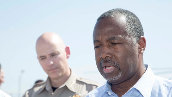 Dr. Ben Carson with Pinal County Sheriff Paul Babeu.
