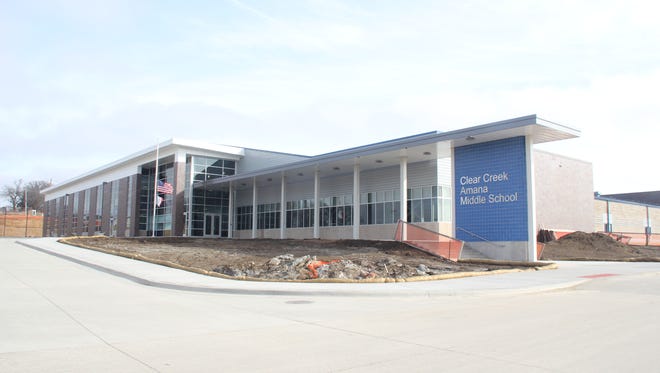 Clear Creek Amana Middle School’s $14.7 million addition was recently completed. The expansion allows for a capcity of 750 students and has many new features, including a new cafeteria, library and classroom pods.