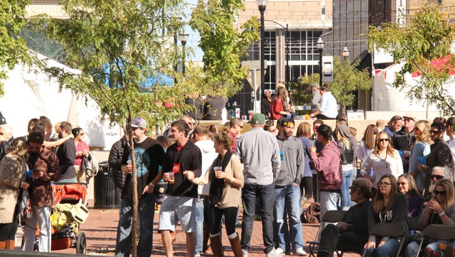 Downtown Springfield Association coordinates events on Park Central Square such as the 2014 Taste of Springfield in this photo. Beginning 6 p.m. April 1 the square hosts a First Friday monthly party and outdoor market.