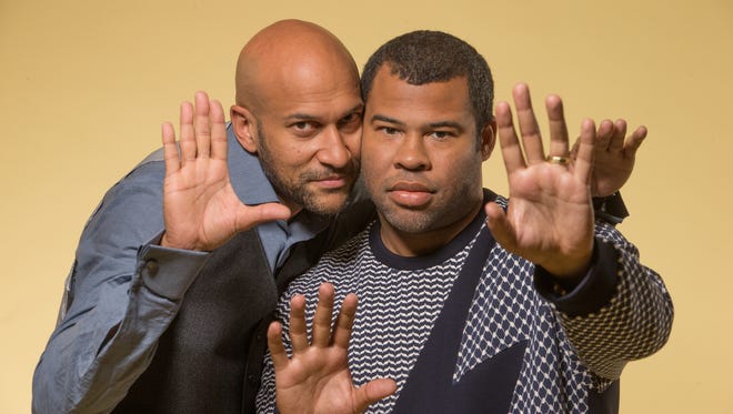 Keegan-Michael Key (left) and Jordan Peele are back together again for the action comedy 'Keanu.'