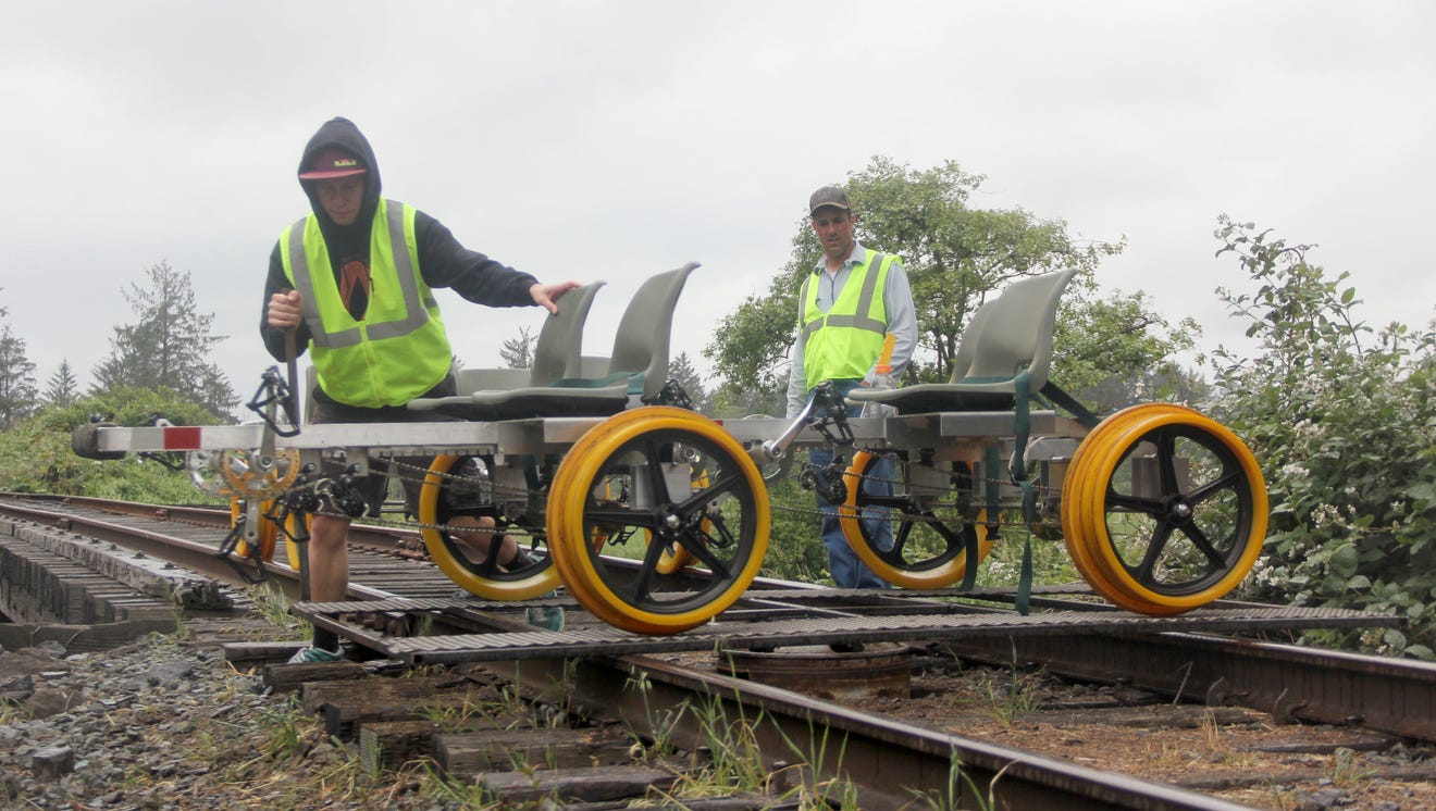 Pedal-powered rail rides explore Oregon Coast